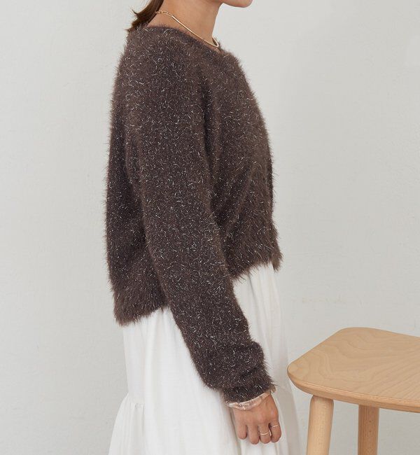 「ラメシャギーニットカーデ」|カーディガン|