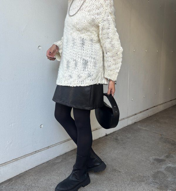  「レザーミニスカート」|スカート|