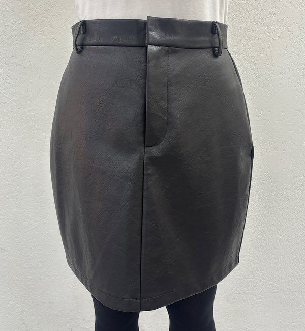  「レザーミニスカート」|スカート|