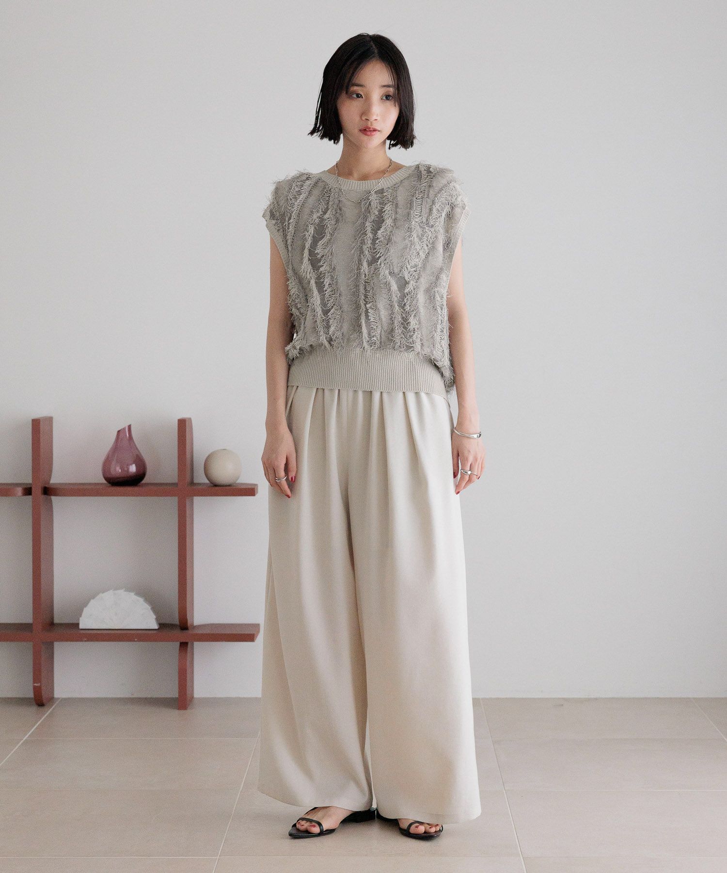 LOWRYS FARM「ホップサックイージーパンツ」|チノ|