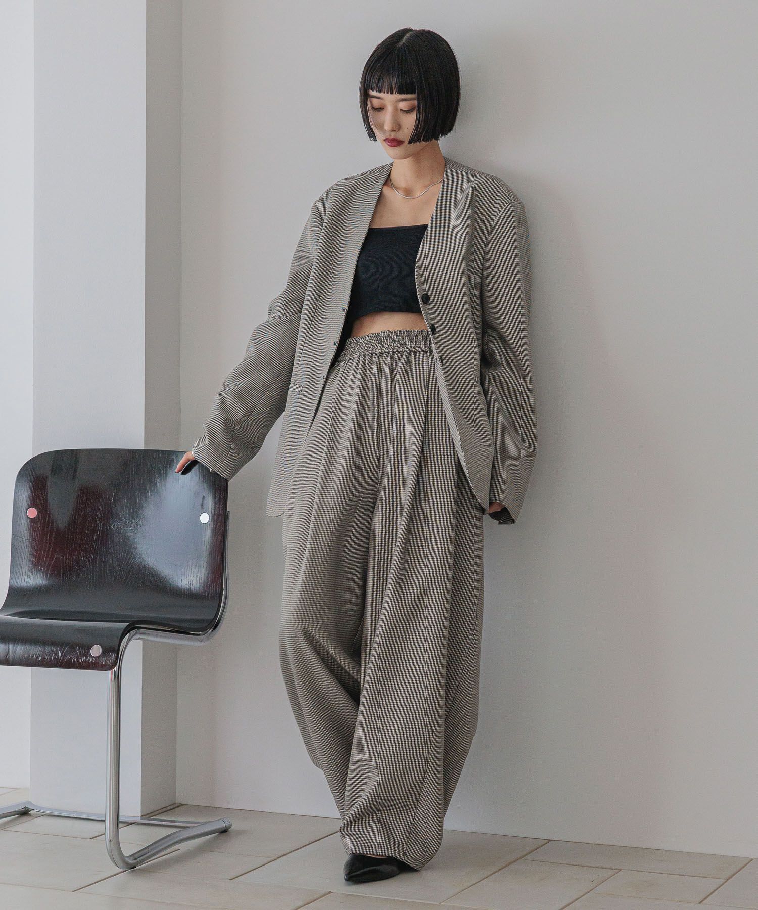 LOWRYS FARM「ＴＲイージーコクーンパンツ」|チノ|