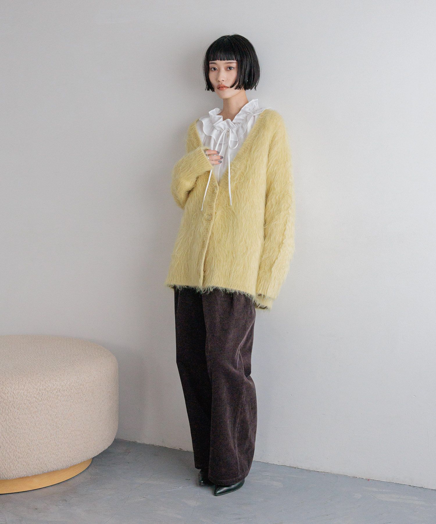 LOWRYS FARM「コーデュロイワイドパンツ」|チノ|