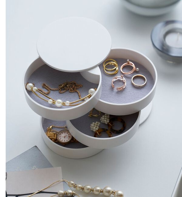 collex「【tower】 アクセサリートレー4段 回転式」|その他|