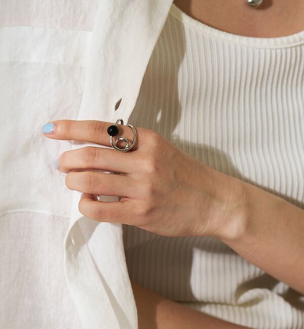 collex「【dignif】【金属アレルギー対応】リンク ゛Orbit」|リング|ブラック