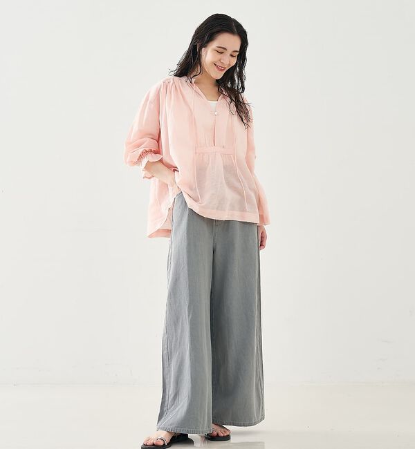 collex「タックウエストデニムパンツ」|デニム|