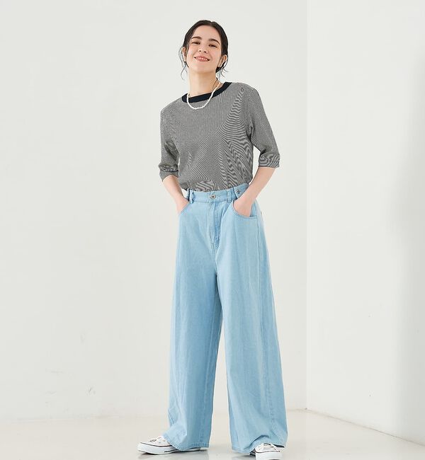 collex「タックウエストデニムパンツ」|デニム|