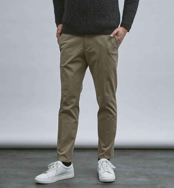 ABAHOUSE「ハイストレッチ コットン スラックス」|スラックス|ベージュ