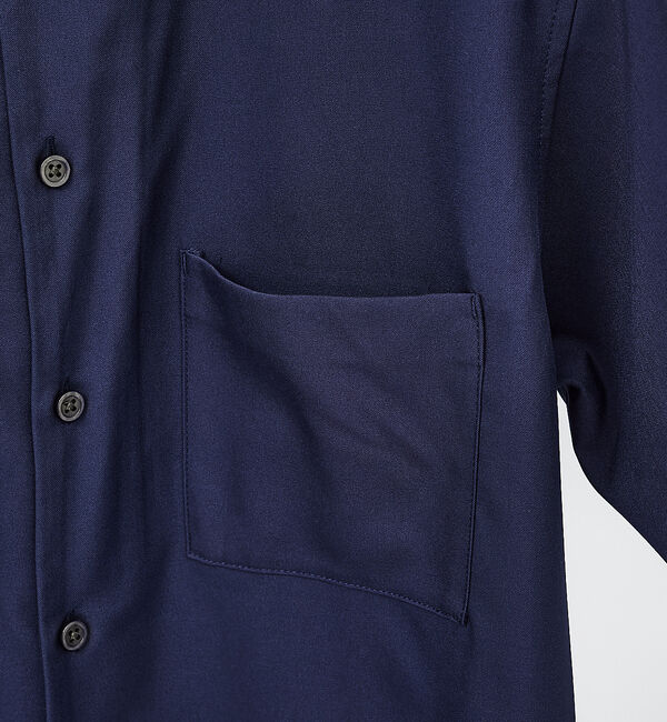 ABAHOUSE「【2023年デザイン / 変形衿】カラーレス 半袖 シャツ」|シャツ・ブラウス|