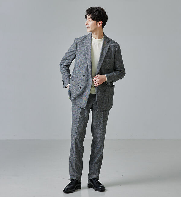 ABAHOUSE「【シルクの様な光沢】カシミヤ　モックネック　ニット」|ニット・セーター|