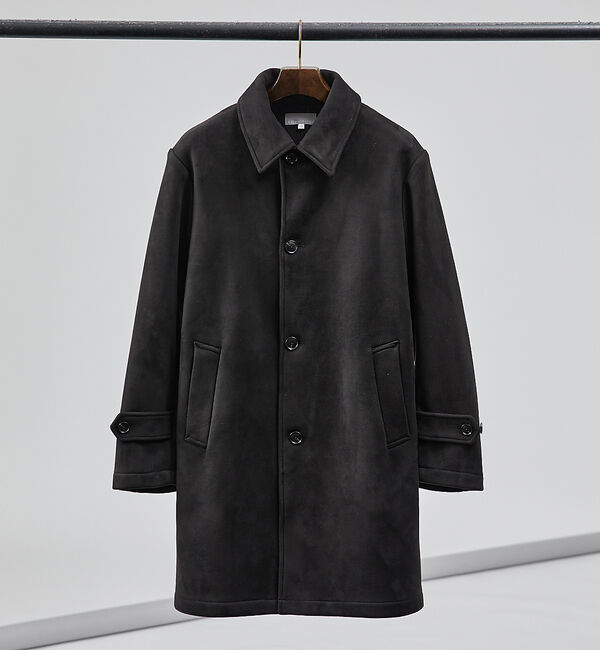 ABAHOUSE「【ネオスエード】裏フリース ステンカラーコート / バルマカーンコート」|ステンカラーコート|
