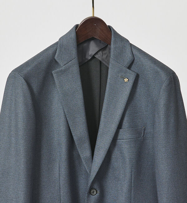 ABAHOUSE「【セットアップ対応/FLEX JACKET】T/R ポンチ ニードルパンチ ジャ」|テーラードジャケット|