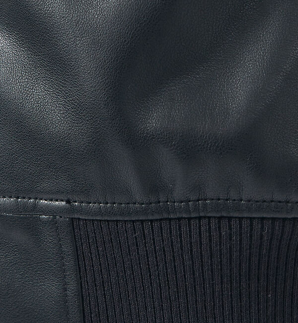 ABAHOUSE「【AH ABAHOUSE / MA-1型】エコレザー ブルゾン」|その他|