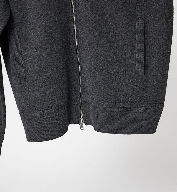 ABAHOUSE「【ニットスウェット】ハイショクステッチ ニットブルゾン/ クルーカーディガン」|ニット・セーター|