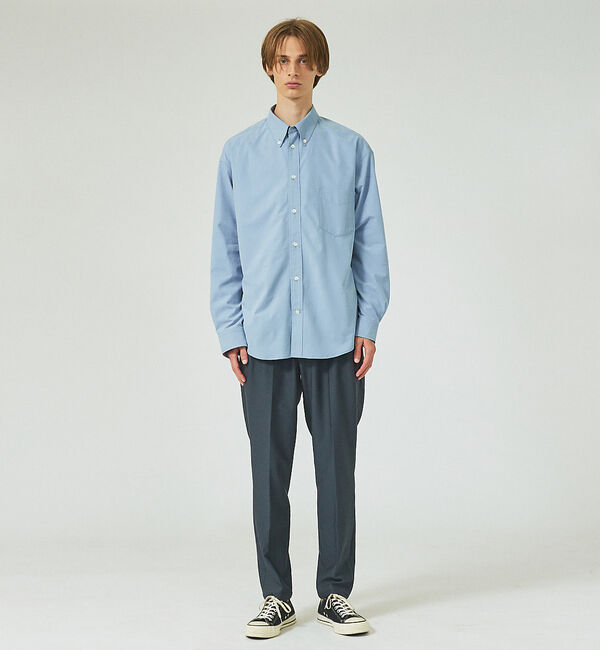 ABAHOUSE「【パウダータッチ】 ボタンダウンシャツ」|シャツ・ブラウス|