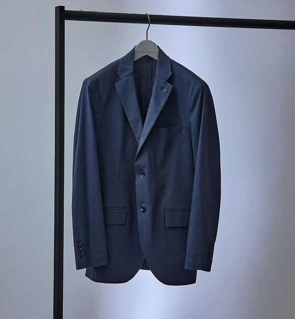 ABAHOUSE「【セットアップ対応/FLEX JACKET】スーパーストレッチ リネンブレンド」|テーラードジャケット|