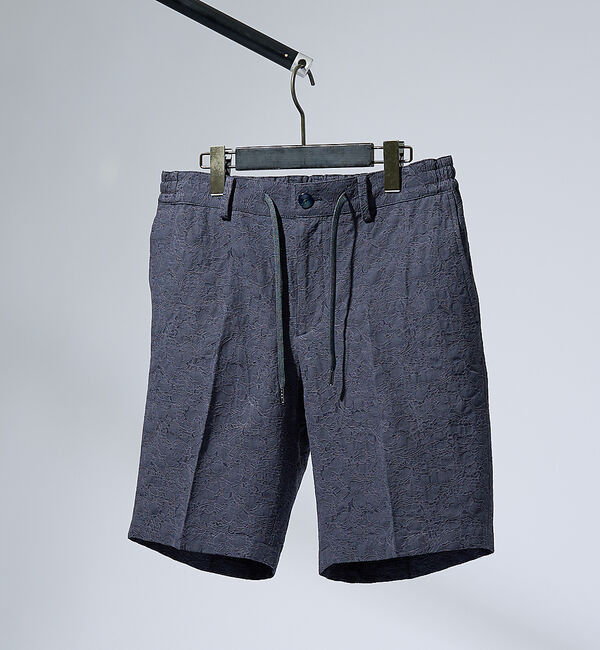 ABAHOUSE「フラワージャガード ショートパンツ」|その他|ダークネイビー
