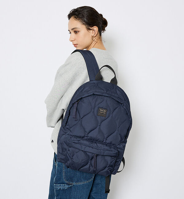 ABAHOUSE「【TAION/タイオン】ミリタリー ダウンバッグパック/ダウン/リュック/ユニセ」|リュック|ダークネイビー