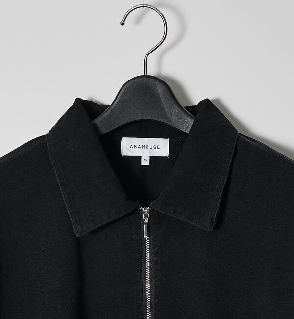 ABAHOUSE「【ウォッシュ加工】ロング ハーフジップ プルオーバー / ロンT」|Tシャツ・カットソー|