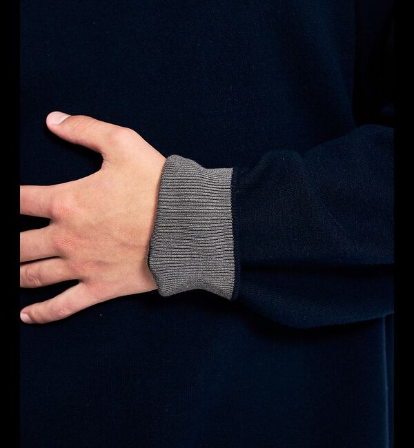 ABAHOUSE「【リバーシブルカラー】14Gコットン ニットスウェット / クルーネックプルオー」|ニット・セーター|