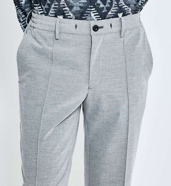 ABAHOUSE「【ON/OFF兼用】パウダータッチ  ピンタック イージースラックス / 360」|スラックス|