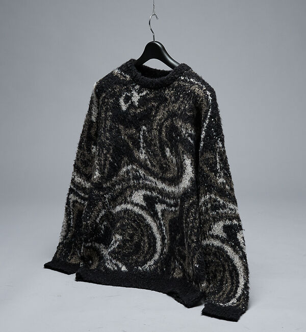 ABAHOUSE「ループシャギー マーブル グラデーションニット」|ニット・セーター|