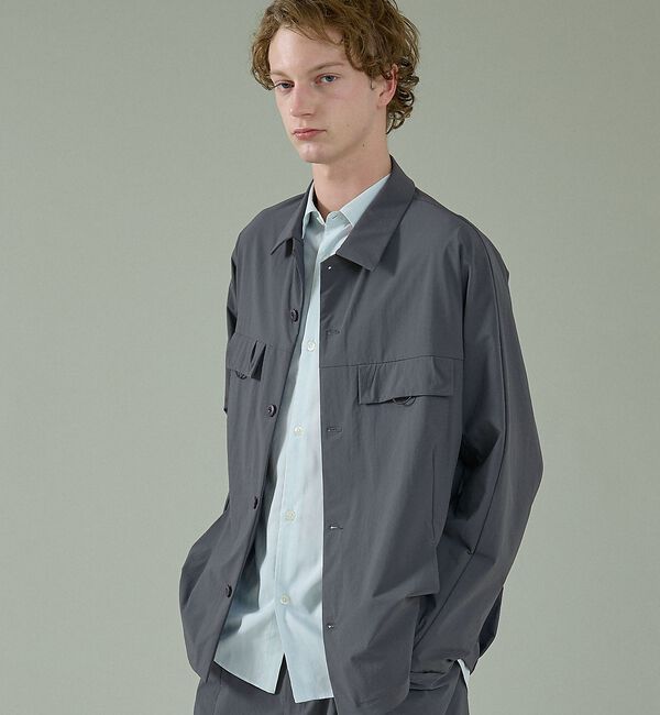 ABAHOUSE「【CORDURA】TUCK＆DARTS コーデュラナイロン シャツブルゾン /」|ブルゾン・スタジャン|