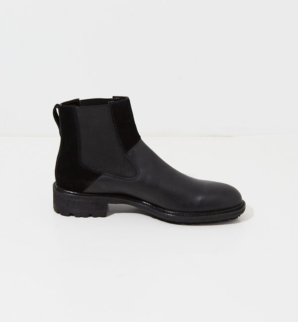 alfredoBANNISTER「ベロア切替 サイドゴアブーツ」|ショートブーツ|