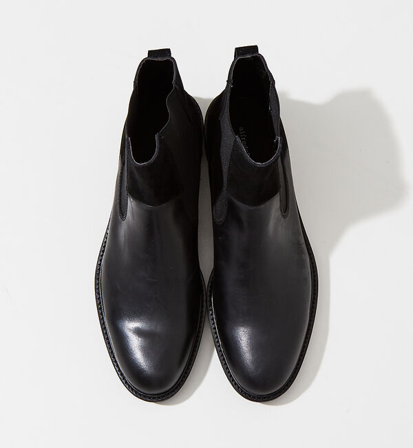 alfredoBANNISTER「ベロア切替 サイドゴアブーツ」|ショートブーツ|