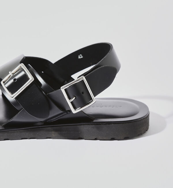 alfredoBANNISTER「バックル ストラップ レザーサンダル」|サンダル|
