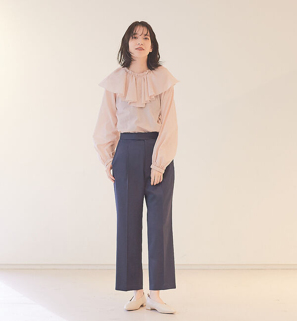 Rouge vif「ウールサテン1タックパンツ」|その他|