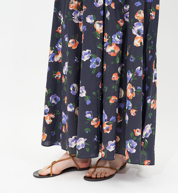 Rouge vif「ドローイングフラワースカート」|スカート|