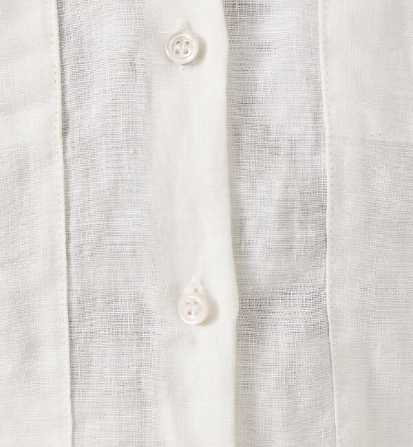 Rouge vif「【セットアップ対応】麻製品染ショートシャツ」|シャツ・ブラウス|