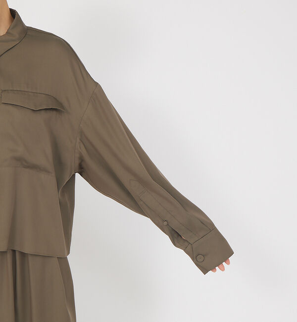 Rouge vif「【セットアップ対応】スリーブスリットシャツ」|シャツ・ブラウス|