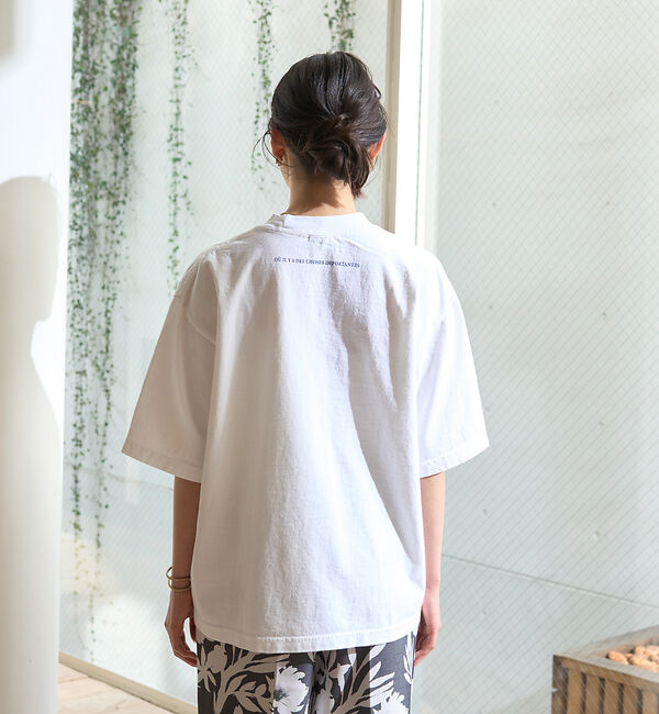 Rouge vif「ピグメントヴィンテージライクロゴBIG Tシャツ」|Tシャツ・カットソー|