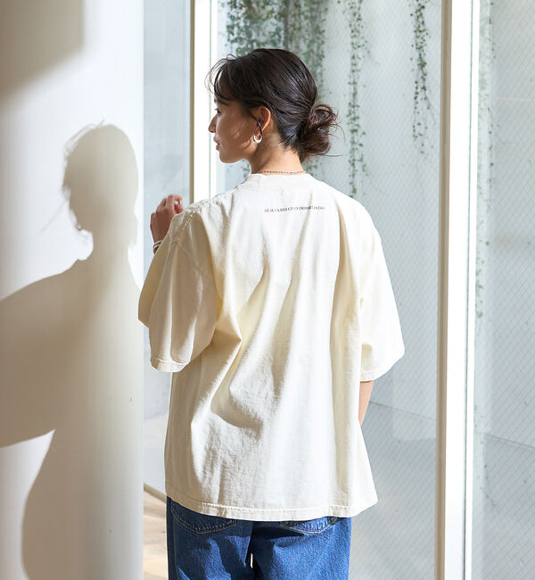 Rouge vif「ピグメントヴィンテージライクロゴBIG Tシャツ」|Tシャツ・カットソー|