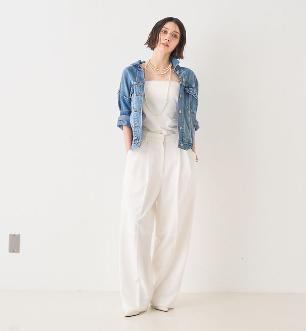 Rouge vif「ストレッチツータックワイドパンツ」|その他|