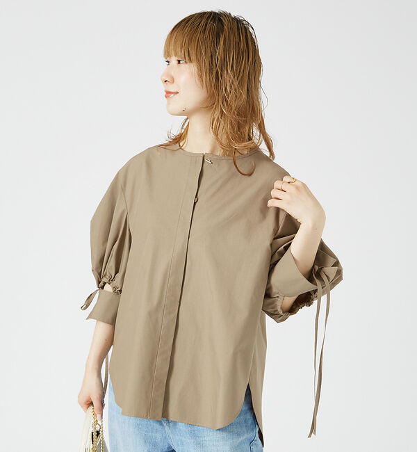 Rouge vif「スラッシュカフス・パフ袖ブラウス」|シャツ・ブラウス|