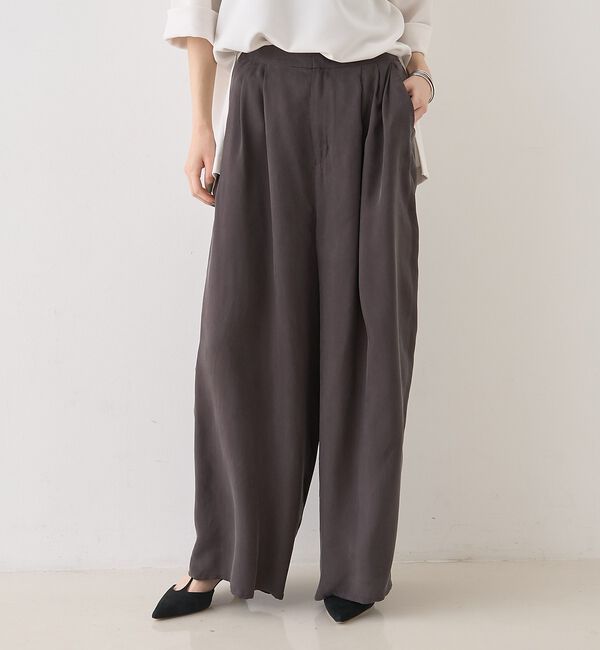Rouge vif「【セットアップ対応】【新色登場】キュプラフィブリル ワイドパンツ」|その他|