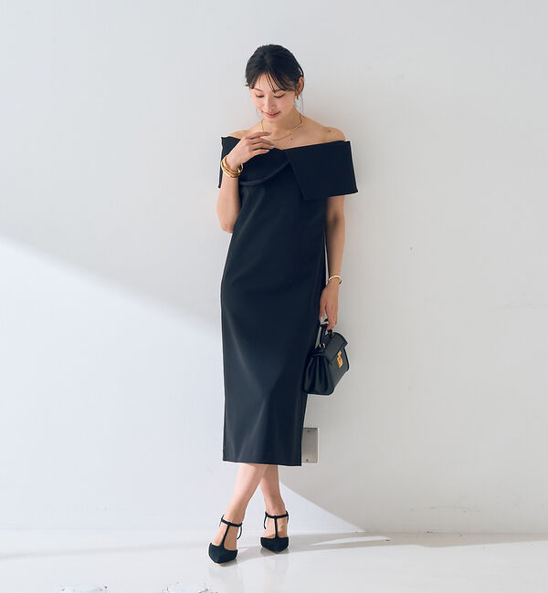 Rouge vif「【撥水】大衿トリコットワンピース」|ワンピース|