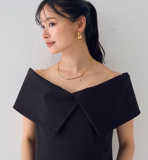 Rouge vif「【撥水】大衿トリコットワンピース」|ワンピース|