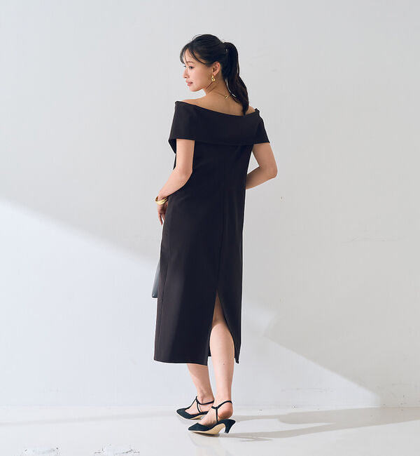 Rouge vif「【撥水】大衿トリコットワンピース」|ワンピース|