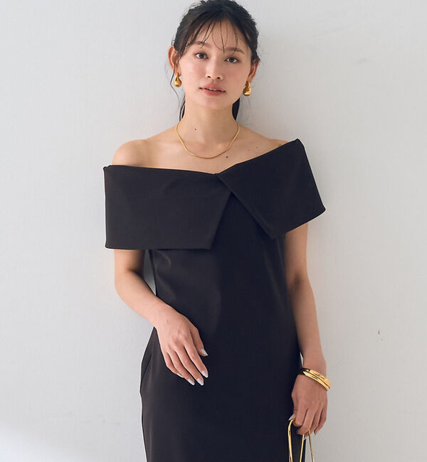 Rouge vif「【撥水】大衿トリコットワンピース」|ワンピース|