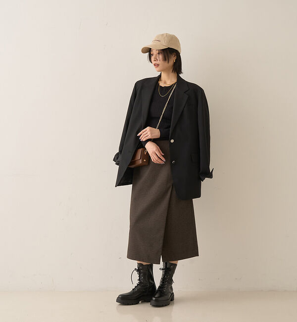 Rouge vif「ウールライクデザインスカート」|スカート|