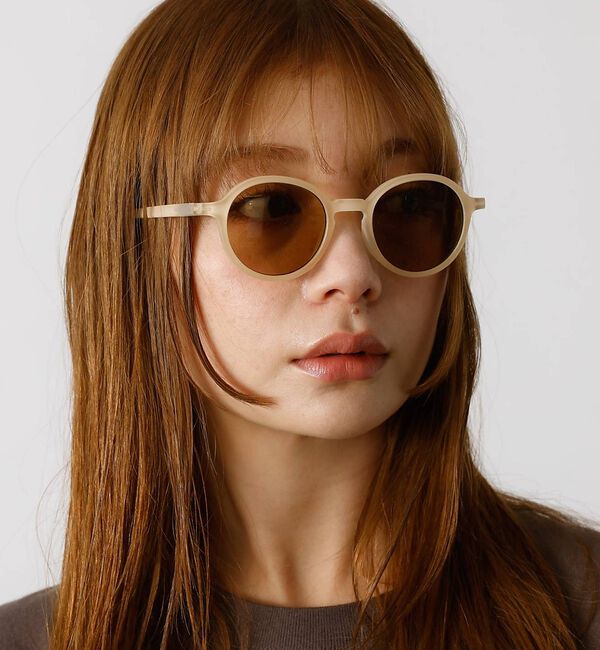 Rouge vif「【LE FOON / ルフォーン】 Mont Blanc  Cream/ラウンド」|メガネ|ピンクベージュ