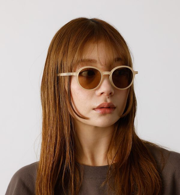 Rouge vif「【LE FOON / ルフォーン】 Mont Blanc  Cream/ラウンド」|メガネ|