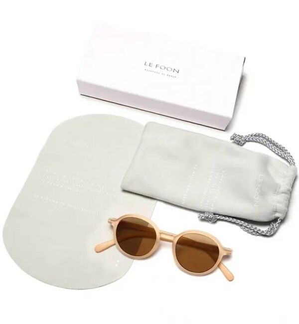 Rouge vif「【LE FOON / ルフォーン】 Mont Blanc  Cream/ラウンド」|メガネ|