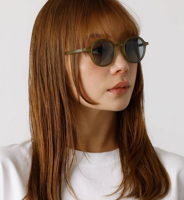 Rouge vif「【LE FOON / ルフォーン】 Mont Blanc  Cream/ラウンド」|メガネ|グリーン