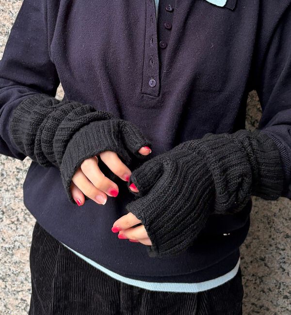 Rouge vif「【WILLIAM BRUNTON/ウィリアム ブラントン】リブロングリストウォー」|手袋|