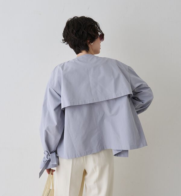 Rouge vif「【撥水・防花粉加工】【一部店舗限定】キャンディスリーブショートトレンチコート」|トレンチコート|