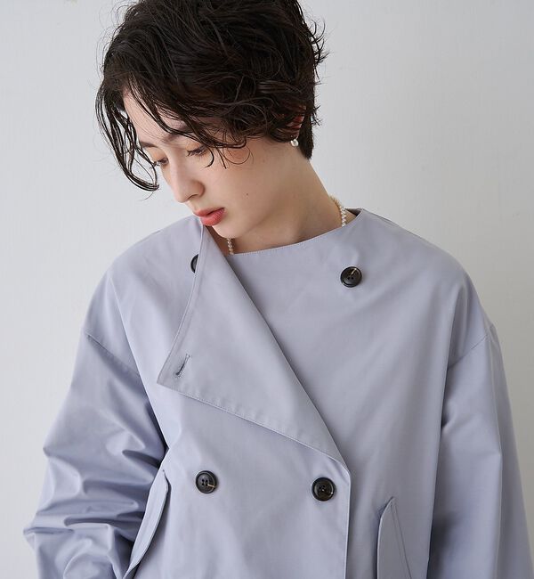 Rouge vif「【撥水・防花粉加工】【一部店舗限定】キャンディスリーブショートトレンチコート」|トレンチコート|